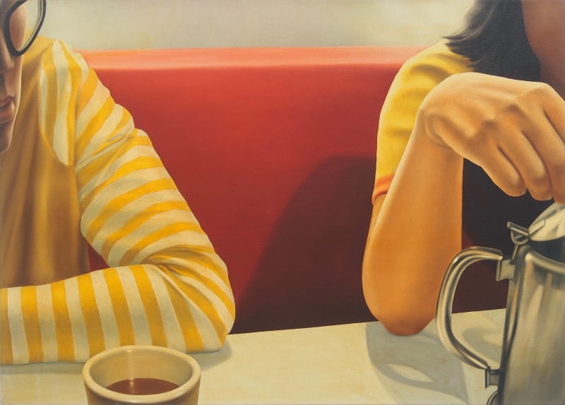 陳昭宏 Hilo Chen Coffee shop A, 1972 畫布油彩 oil on canvas 91.5 x 127 cm