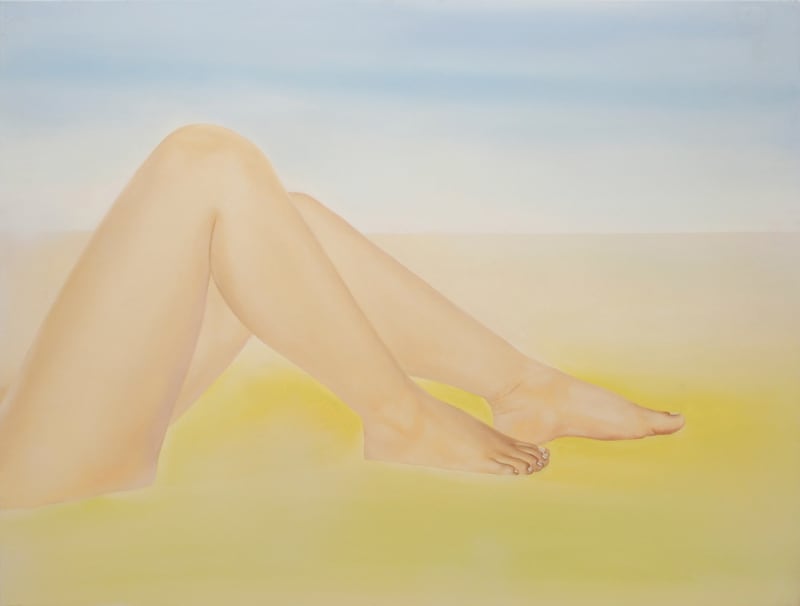 陳昭宏 Hilo Chen 海灘 2 Beach 2, 1972 畫布油彩 oil on canvas 137.2 x 183 cm
