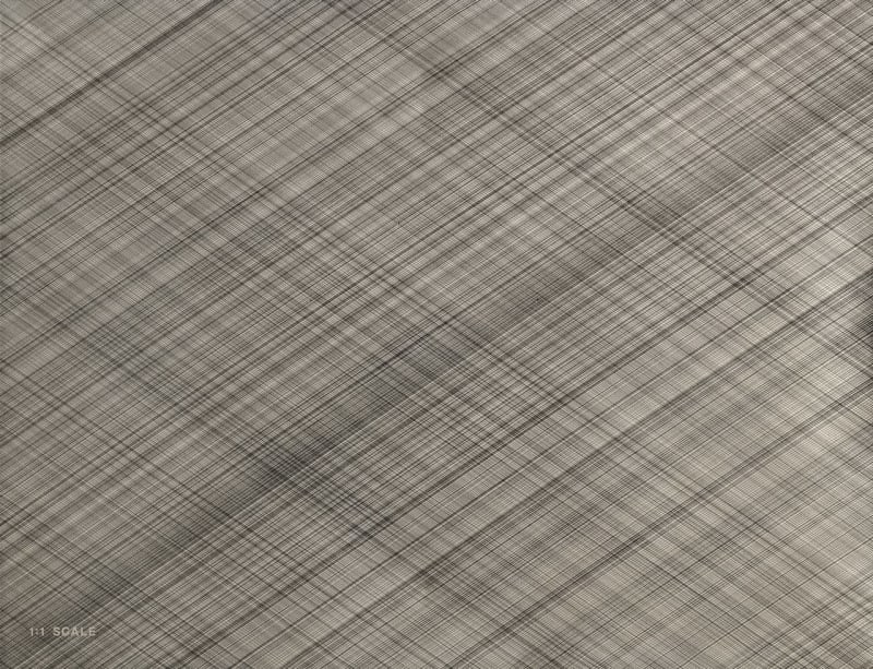 Ernesto Leal From the Grammar series 1:1 Scale. 2 graphite on canvas 55 1/2 x 56 3/4 in 141 x 144 cm