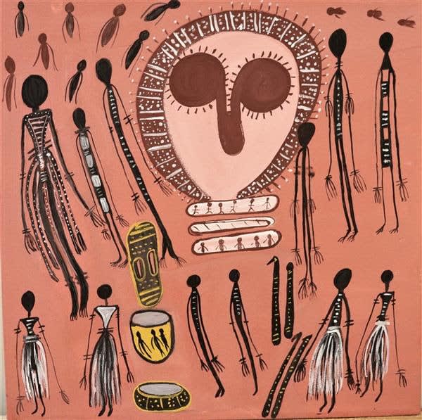 Veronica Djanghara, Wandjina and the Spirits, 2023