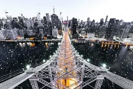 DRIFT A SNOWY DAY ON THE QUEENSBOROUGH BRIDGE, 2019 Archival pigment print 40 X 60 Edition of 3