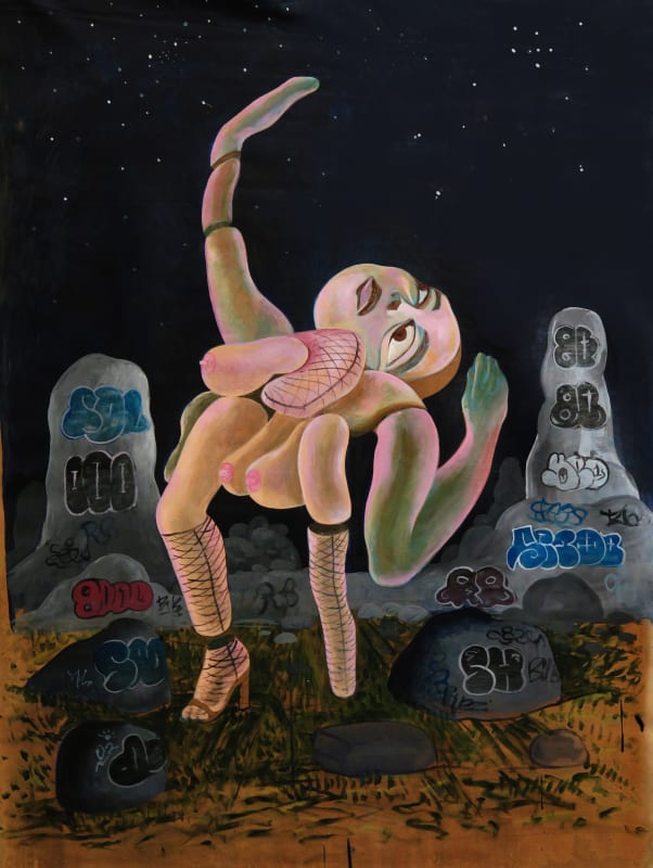 Noah Becker Night Ritual, 2020 Acrylic on Canvas 121.9 x 91.4 cm