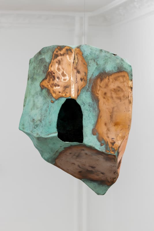 Amalie Jakobsen 2024 AL, 2024 Copper, bronze, and patina 25 5/8 x 15 3/4 x 10 1/4 in 65 x 40 x 26 cm