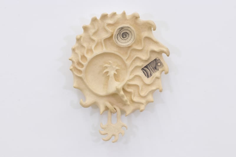 Ayla Tavares Earendel #2, 2024 Grafite sobre cerâmica [Graphite on ceramics] 30 x 30 cm [11 3/4 x 11 3/4 in]