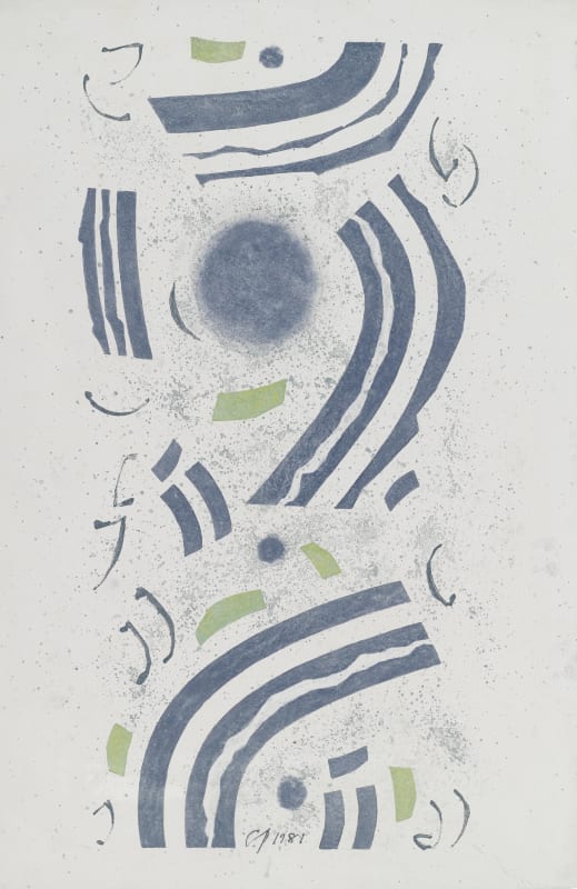 Charles Pollock Arches Paintings II #11, 1981 Gouache sur Arches 56 x 38 cm