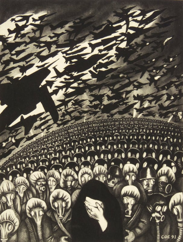 The New World Order, 1991 Photo-etching on white heavyweight Rives paper 13 3/8 x 10 5/8 in (34 x 27 cm) Edition of 287 plus 25 AP