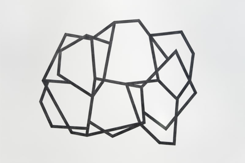 Richard Deacon Bamako Twins #3, 2009 graphite 202 x 160 cm 79 8/16 x 62 15/16 ins