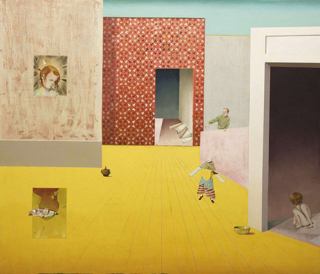 Jens Fänge Play Within a Play, 2012 Oil on linen 181 x 210 in 181 x 210 cm