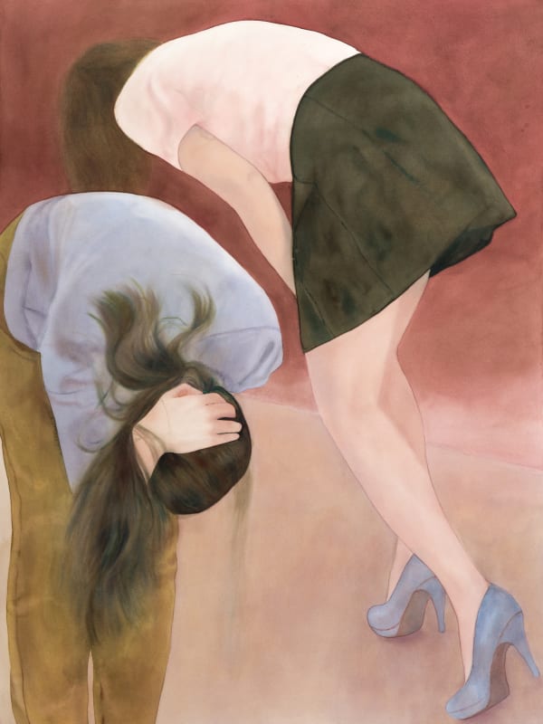 Maria Nordin The Earth’s Pull, 2020 Akvarell på papper / Watercolour on paper 148x112 cm