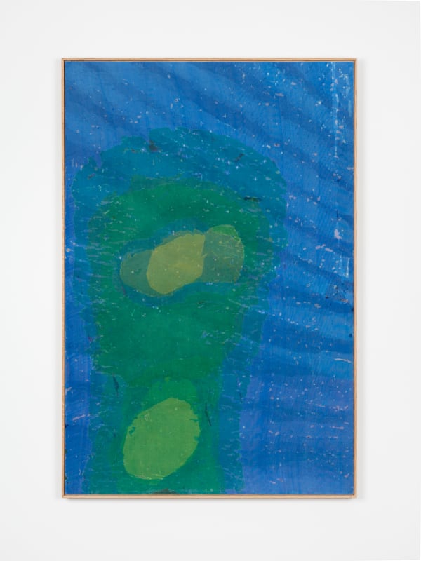 Petra Lindholm (Book of Changes) Contact, 2019 Tyg och lim på pannå / Fabric and glue on panel 120x80 cm