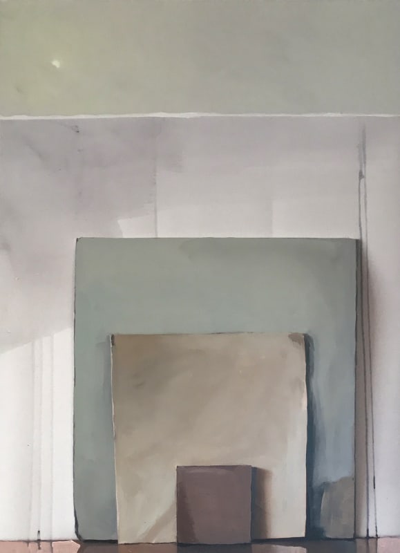 Jenny Brillhart, Leaning Paper and Linen, 2016