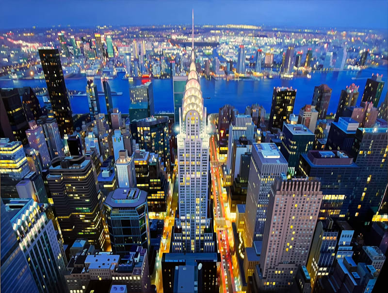 Alexandra Pacula SHIMMERING TWILIGHT, 2023 Oil on Linen 56 x 74 in. 142.2 x 188 cm.