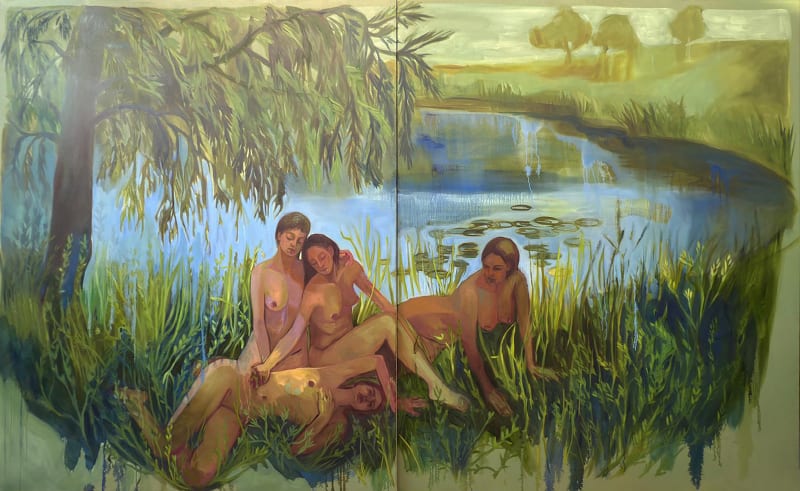 Vanessa Raw Untitled, 2025 Oil on linen 230 x 400 cm