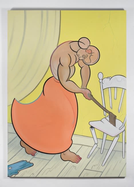 Koak Breaking the Prairie, 2018 Oil, acrylic, pigment, pastel, chalk, and graphite on stretched linen mounted to panel 95 x 68 inches 241.5 x 172.5 cm