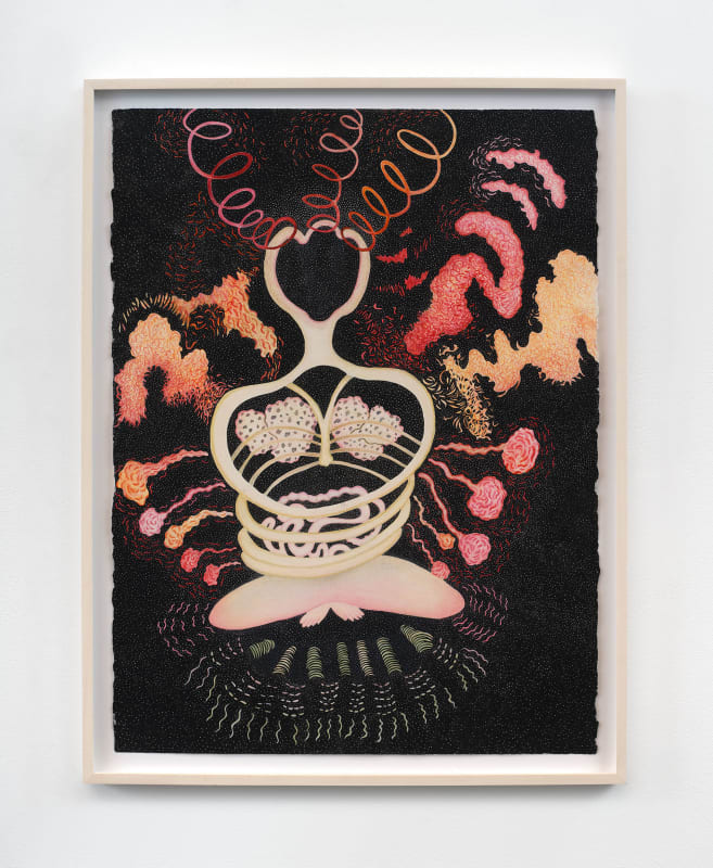 Ann Leda Shapiro Containment, 1991 Watercolor on paper 30 x 22.5 inches 76 x 57 cm. 37.25 x 25.25 inches (framed) 95 x 64 cm. (framed)