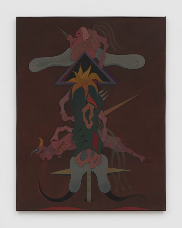 Jorge Camacho A l'étoile d'or, 1969 Oil on canvas 51.25 x 38.25 inches 130 x 97 cm.