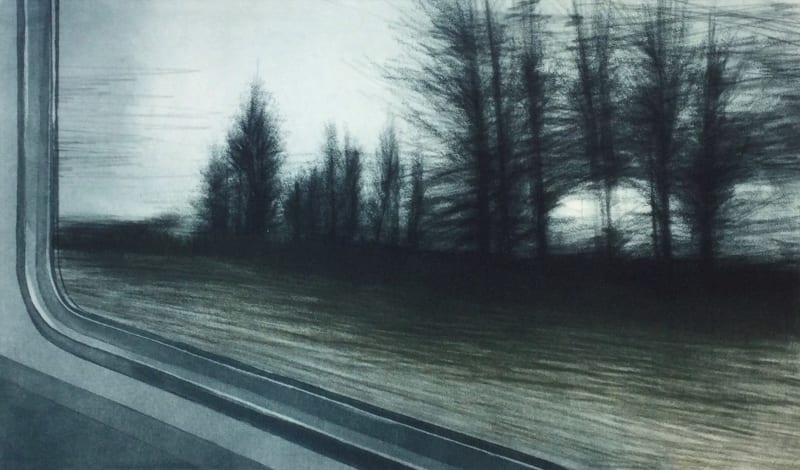 Gregory Moore For a Moment, 2023 etching with mezzotint 38.5 x 52 cm 15 1/8 x 20 1/2 in edition of 30