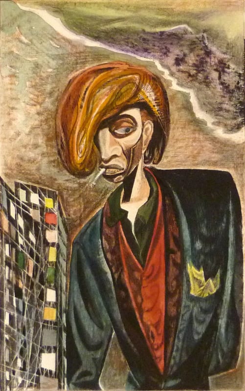 John Byrne Local Colour, 2009 screenprint with watercolour 48.5 x 30 cm 19 1/8 x 11 3/4 in edition of 10