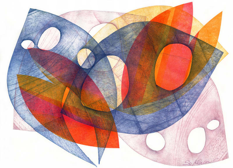 SO KLARA Belonging, 2024 monoprint 28 x 38 cm 11 x 15 in 1/1