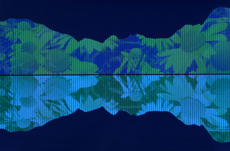 Andrea Cardow Song of the Black Cuillin, 2024 screenprint 39.5 x 59.5 cm 15 1/2 x 23 3/8 in edition of 4