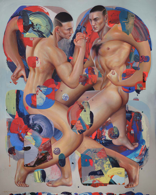 Erik Jones Clusters, 2022 pencil & acrylic on paper on panel 60 x 48 in 152.4 x 121.9 cm