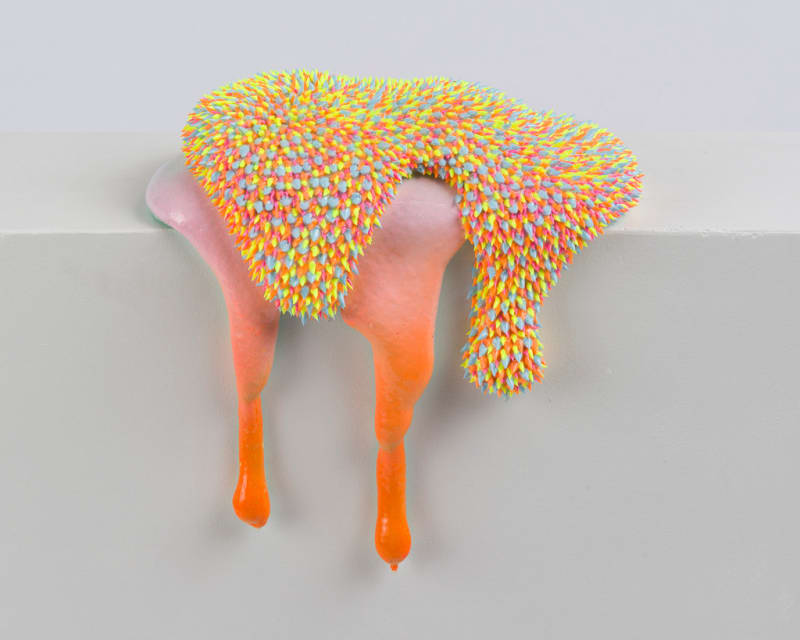 Dan Lam Codependent Behavior, 2017 polyurethane foam, acrylic, resin 10 x 10 x 7 in. 25.4 x 25.4 x 17.78 cm