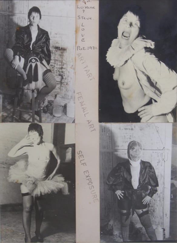 Richard Larter Art Tart - Female Art - Self Exposure, 1981 Photographic collage by Pat Larter 27.5 x 20.5