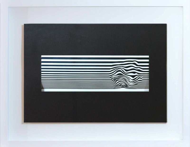 Seçkin Pirim Black Vibration, 2018 Layered, hand cut bristol paper, paint 17 × 25 inches