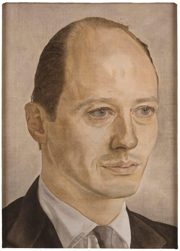 Lucian Freud Portrait of a Man, 1954 Oil on canvas 13 x 9 ½ inches; 33 x 24 cm