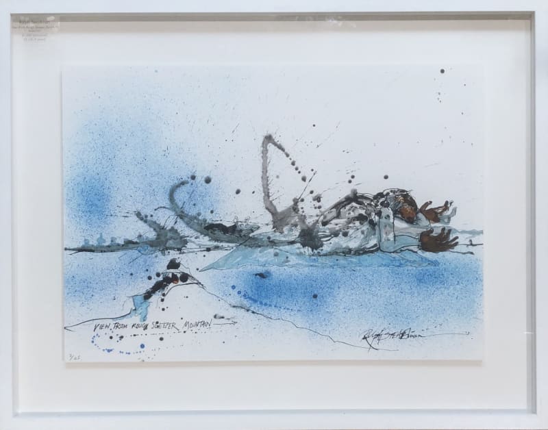 Ralph Steadman, View From Rough Sleeper Mountain, 2018