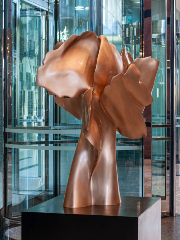 Helaine Blumenfeld OBE Tree of Life: Encounter, 2018 Bronze, edition of 3 Sculpture: 100cm h x 80 x 65 Base: black bronze, 80cmx 65x 65 Weight: 300kg total