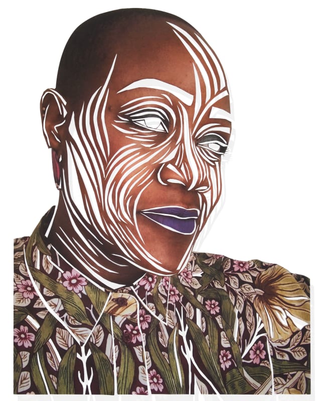 Sharon Walters Exhale, 2024 Papercut Giclee print on Archival Paper 42 x 55 cm 16 1/2 x 21 5/8 in