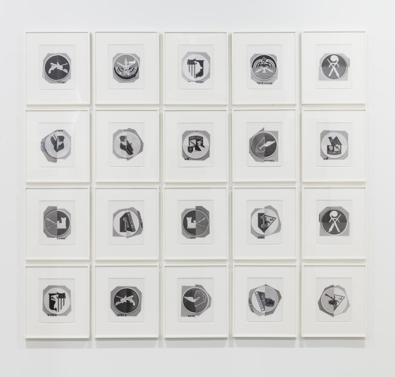 Mary Kelly Gloria Patri, Preliminary Artwork, 1991 black & white photomontages on card, 20 units 25.4 x 20.3 cm, 10 x 8 in (each)