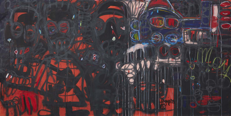 Aboudia, Graffitis, 2020