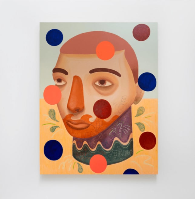 Raphael Sagarra aka Finok Confetti, 2023 Acrylic and oil pastel on canvas 179 x 139.5 cm