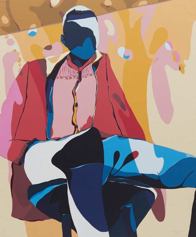 Franco Ndiba Style Boys, 2021 Acrylic on canvas 58 5/8 x 70 7/8 in 149 x 180 cm