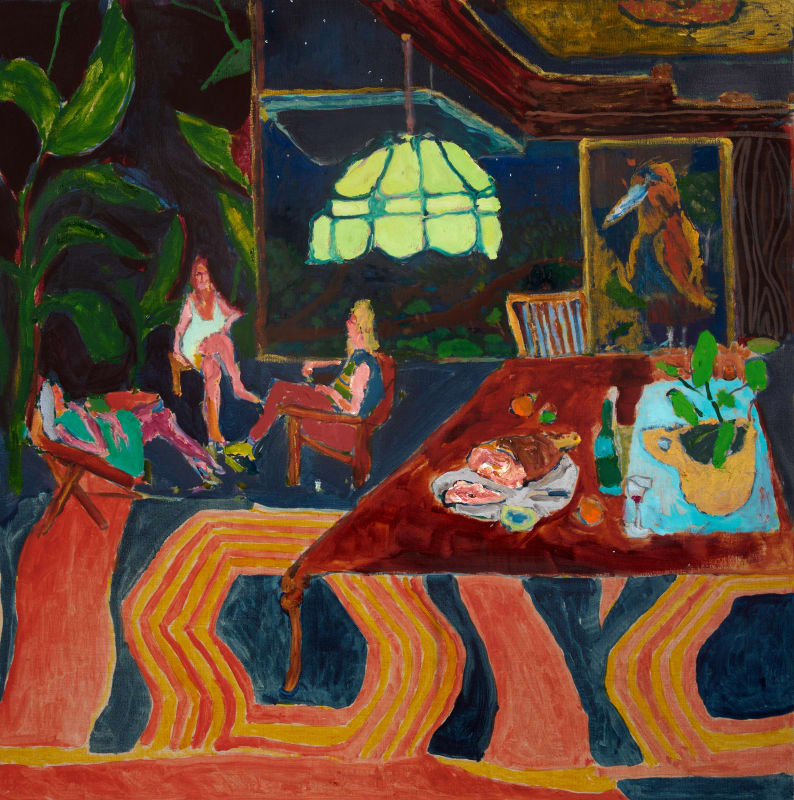 Bradley Wood Perched, 2023 Oil on linen 36 x 36 inches