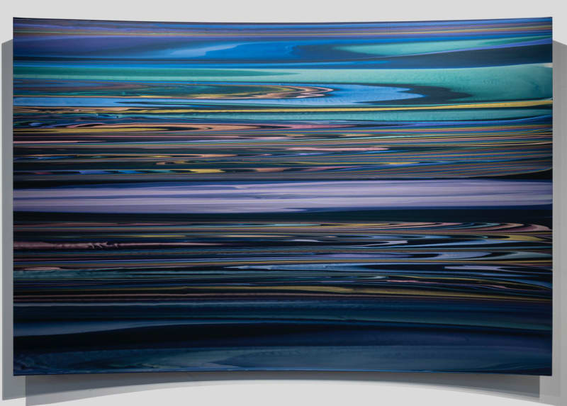 Andy Moses Nocturne 1601, 2021 Acrylic on canvas over concave wood panel 60 x 90 in 152.4 x 228.6 cm