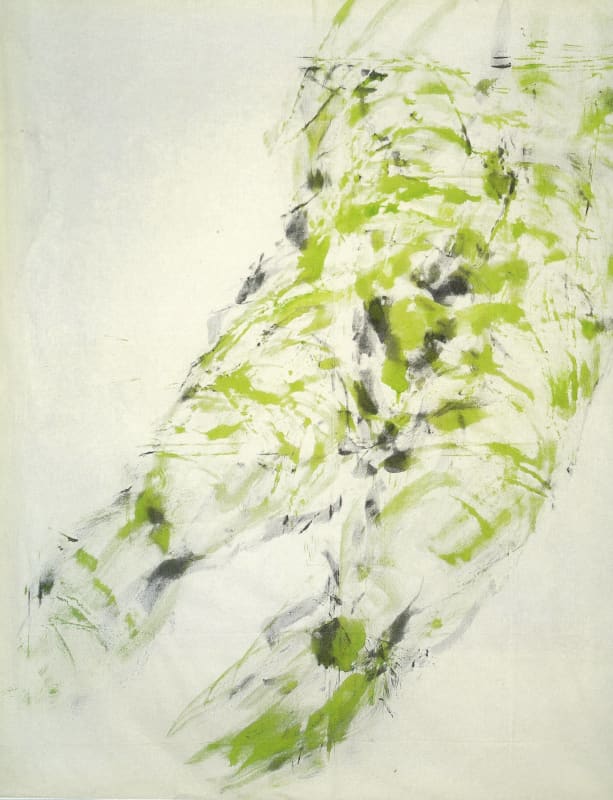 Drap, décodage, 1973 Tempera sur drap de coton 340 x 720 cm ; chaque drap : 340 x 240 cm