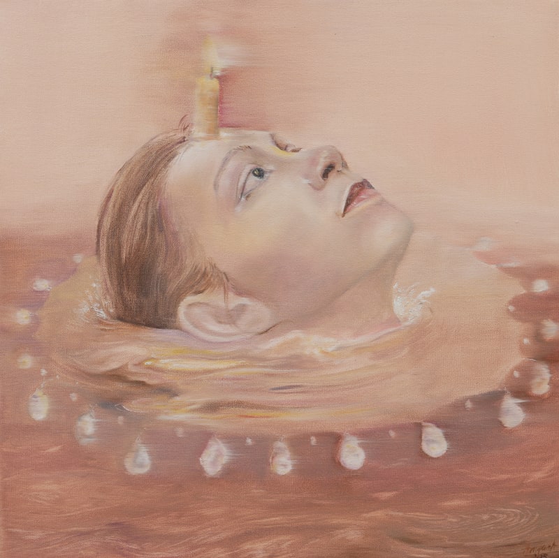 Anupama Alias Anil Interlaced Journeys VI, 2025 Oil on Canvas 12 x 12 inches