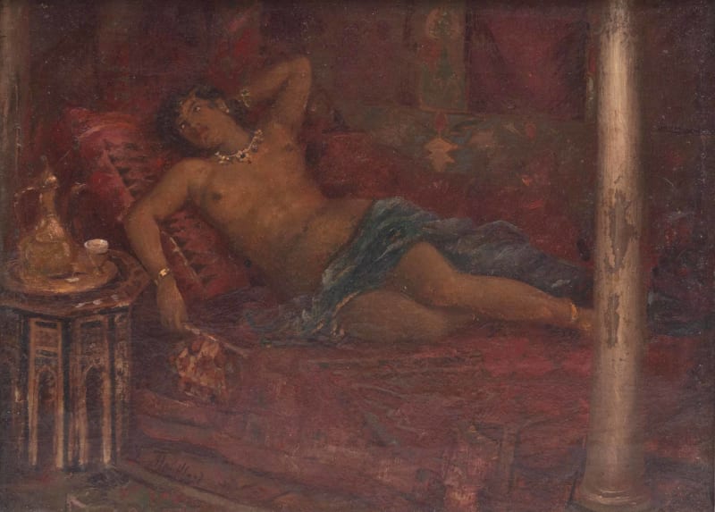Lucien Mouillard, Odalisque dans un intérieur
