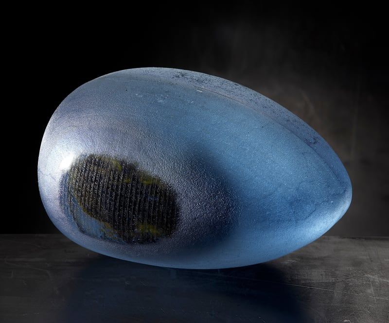 Bertil Vallien Resting Head III, 2007 sand-casted glass 39 x 22,5 x 29 cm
