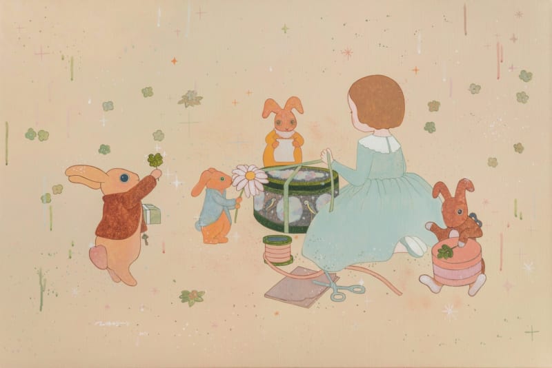 Moon Seung-Yeon A Very Important Thing to Do, 2021 Acrylic On Canvas 90.8 x 60.5 cm