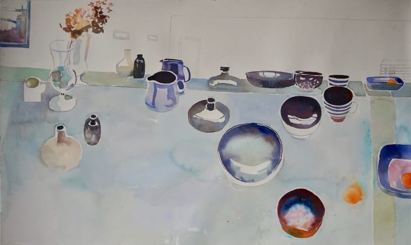 Sophie Knight, China with reflections in studio mirror, 2024
