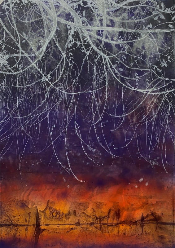 Nick Archer Spring, 2025 Monotype 100 x 70 cm