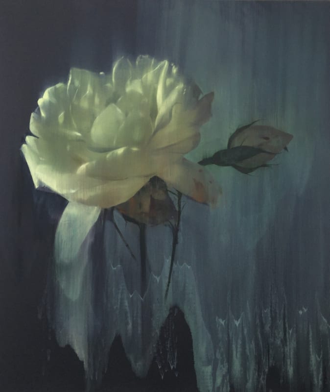 Nick Archer Untitled No. 6, 2024 Oil on Black Sandcloth 140 x 120 cm