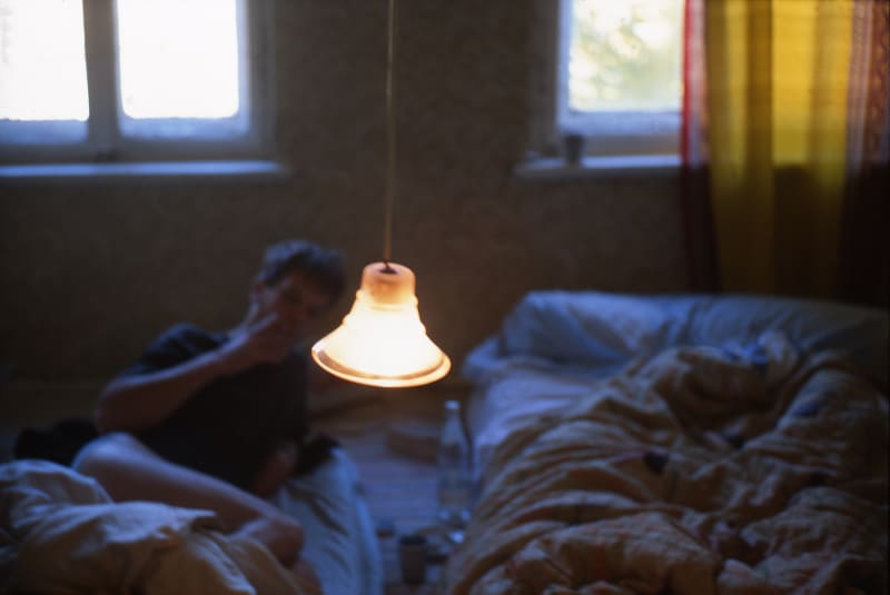 Nan Goldin, David in bed, Leipzig, Germany, 1992