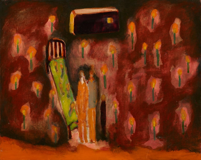 Andrzej Jackowski Night Garden 2, 2023 Oil on canvas 40 x 50 cm 15 3/4 x 19 3/4 in