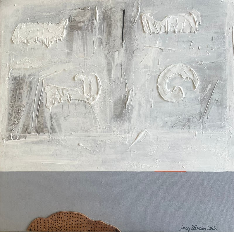 Javy Villacin Signs at the Sky #3 (Twilight), 2025 Mixed Media 24 x 24 in 61 x 61 cm