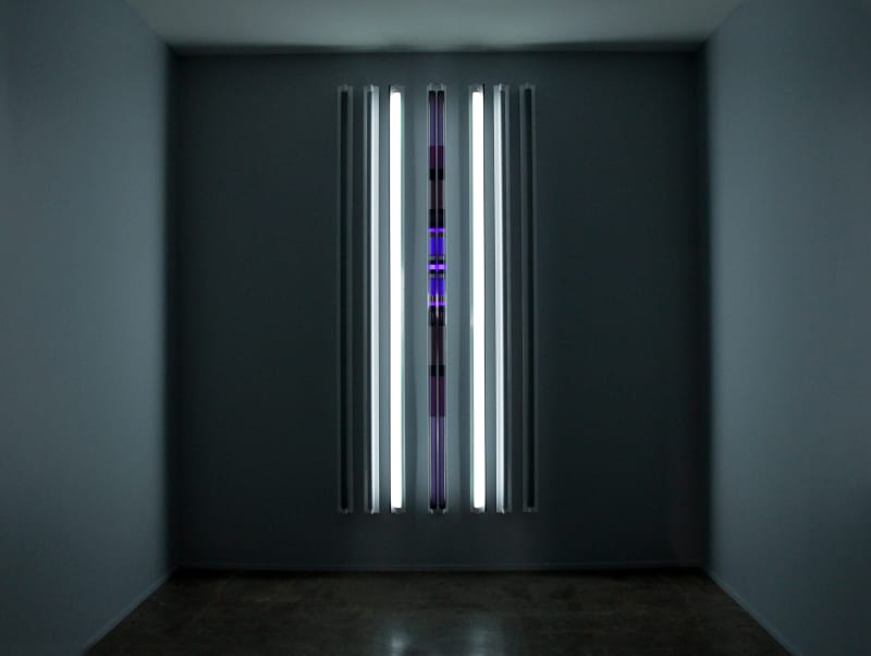 Robert Irwin #7 x 8' (Blue Lou 2), 2015 light+shadow+reflection+color 96 x 45 1/4 x 4 1/4 in 243.8 x 114.9 x 10.8 cm